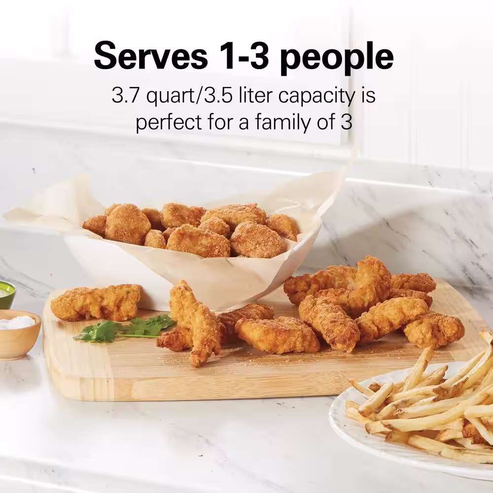 Hamilton Beach 3.7 qt. Black Digital Air Fryer