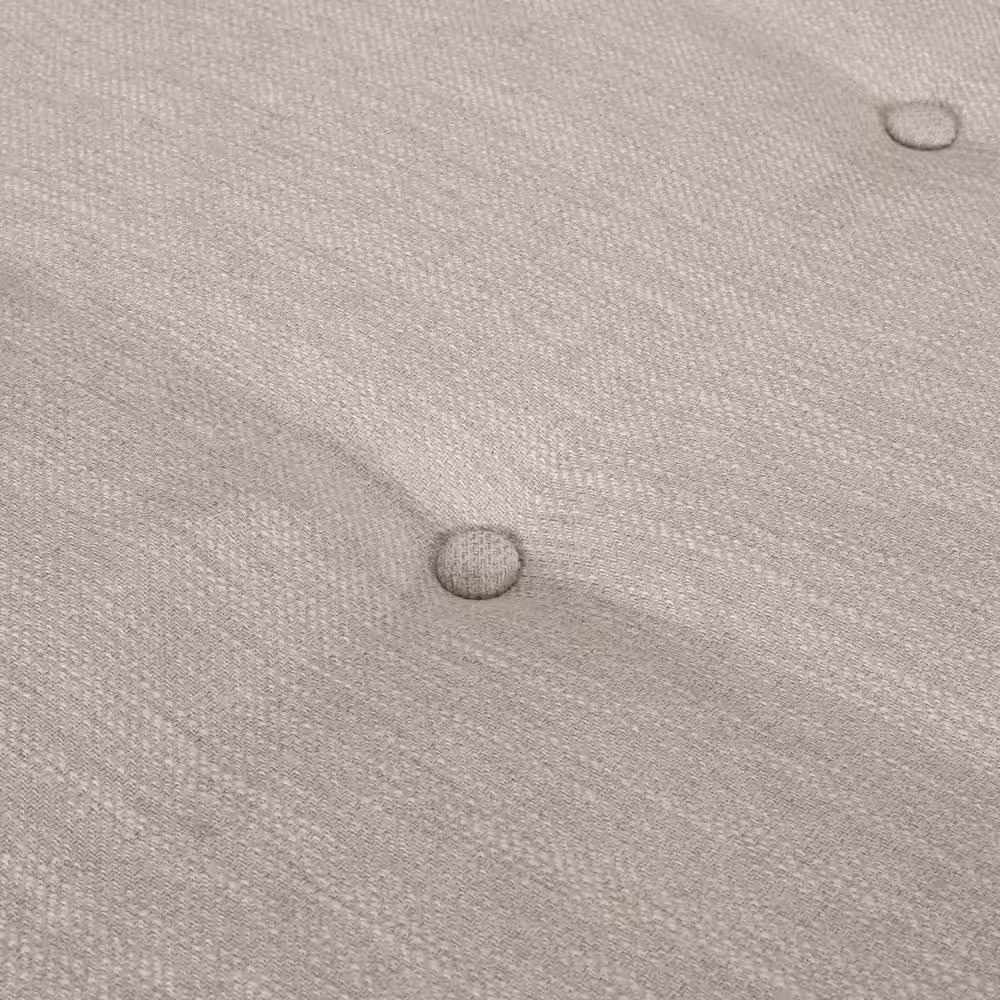 Noble House Sonne Beige and Dark Brown Tufted Double Chaise Lounge with Accent Pillows