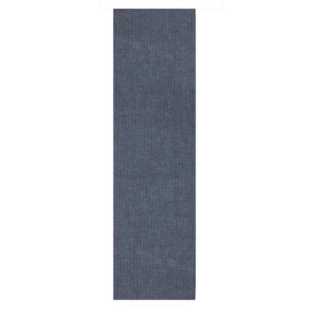 Ottomanson Lifesaver Waterproof Non-Slip Solid 4 X19 Indoor/Outdoor Runner Rug, 4 ft.x 19 ft., Gray, Polyester Garage Flooring