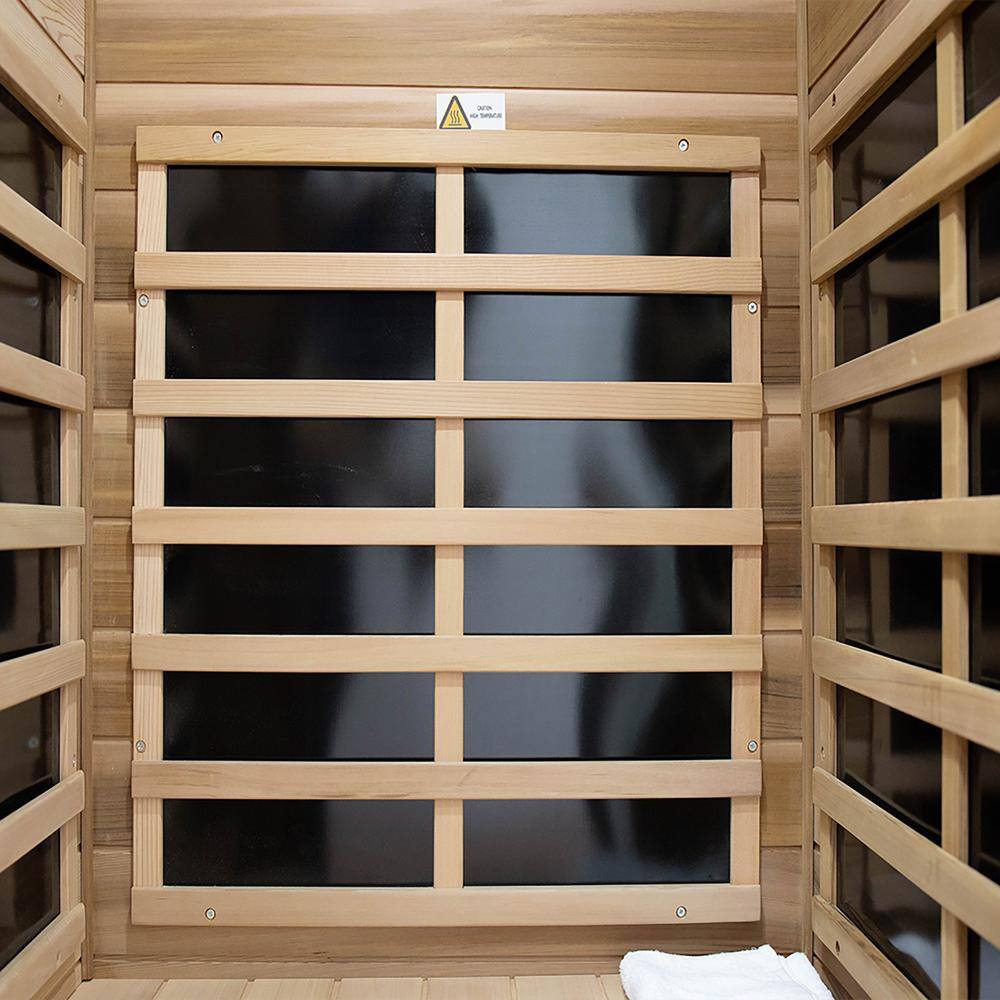 Whatseaso One-Person red cedar far infrared Sauna room 50HZ/120V with Bluetooth audio system