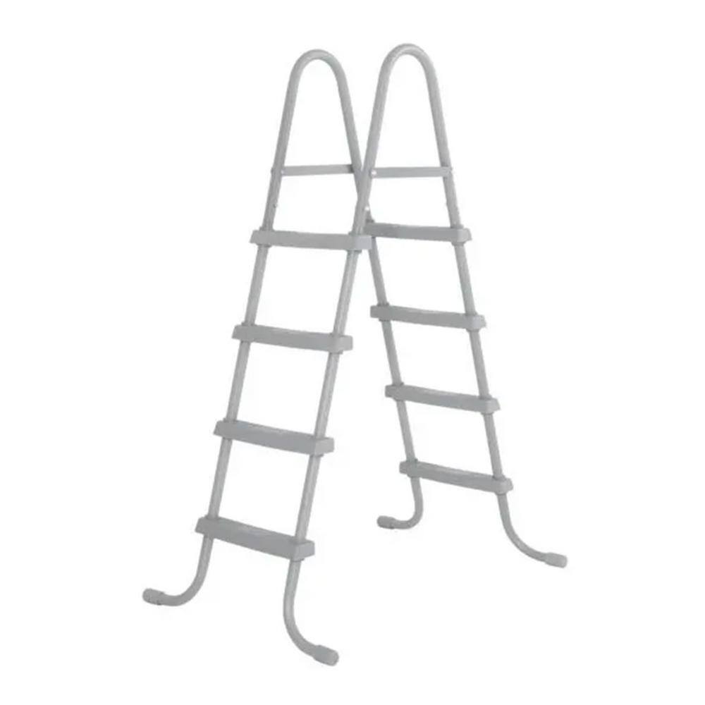 Bestway 18 ft. x 9 ft. x Rectangular 48 in. Deep Metal Frame Above Ground Swimming Pool Set