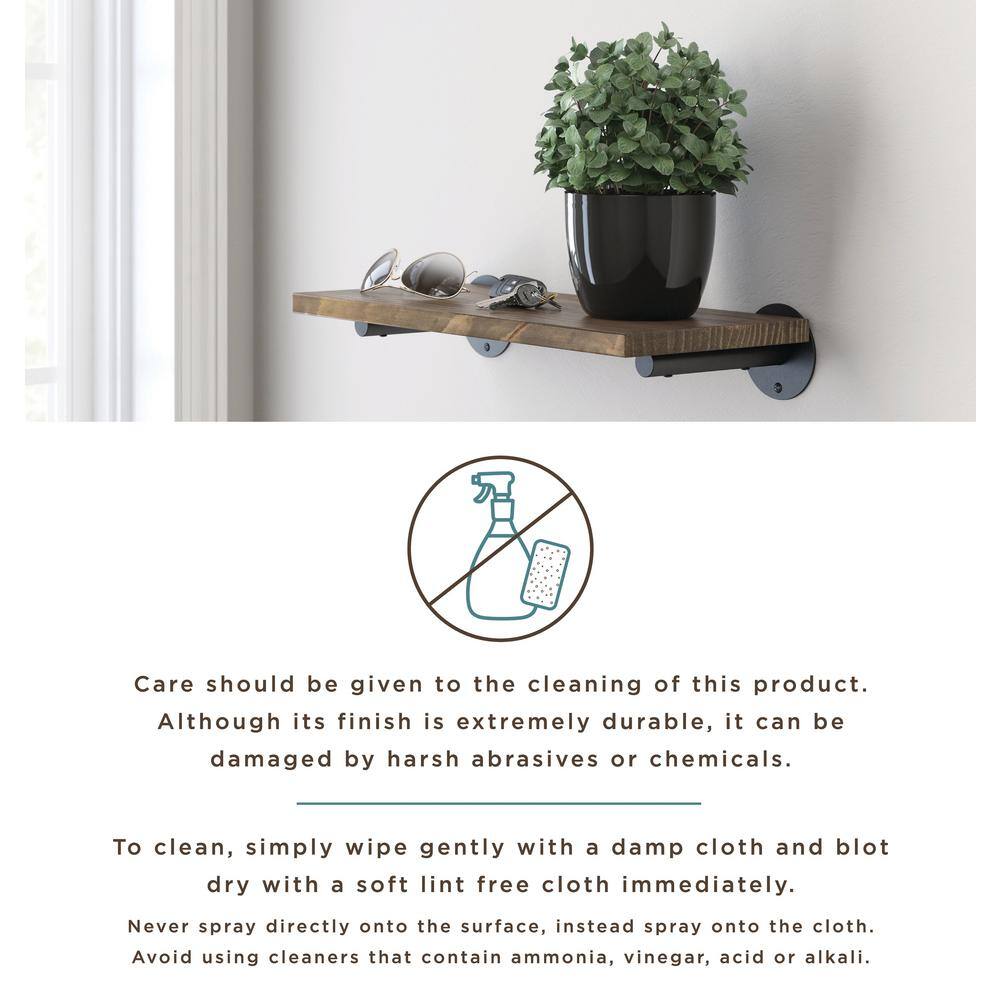 Liberty 6.6 in. x 8.6 in. Wireframe Satin Gold Shelf Bracket 2-Pack