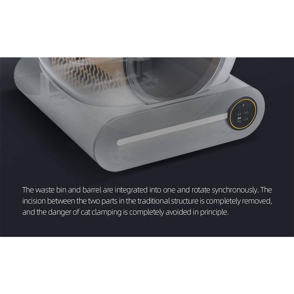 None Smart Cat Litter Box Cat Litter Box Self-Cleaning