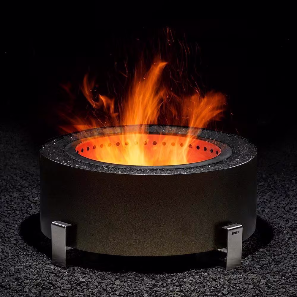 Breeo Luxeve Bronze Vein with Black Glass Smokeless Fire Pit
