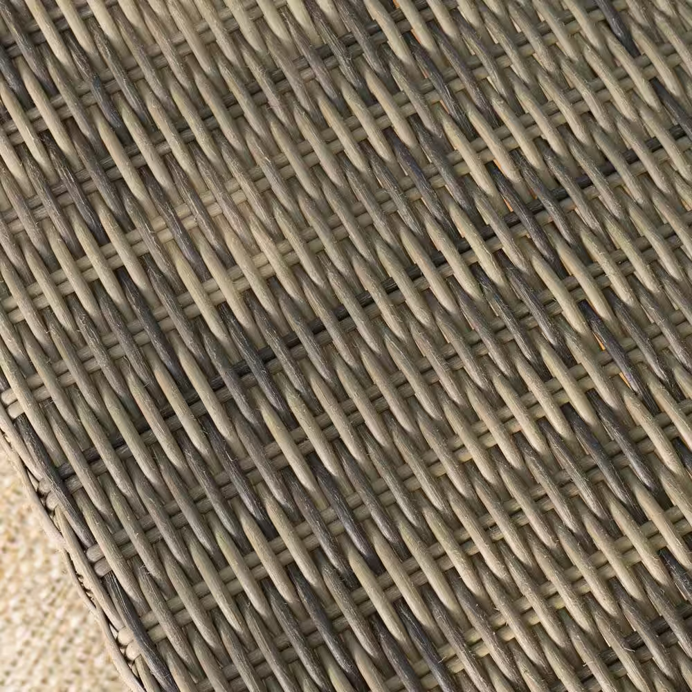 Noble House 2-Piece Wood and Faux Rattan Patio Seating Set