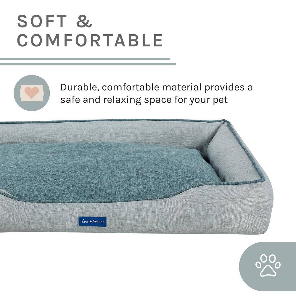 Sam's Pets Arthur Large Gray Dog Bed
