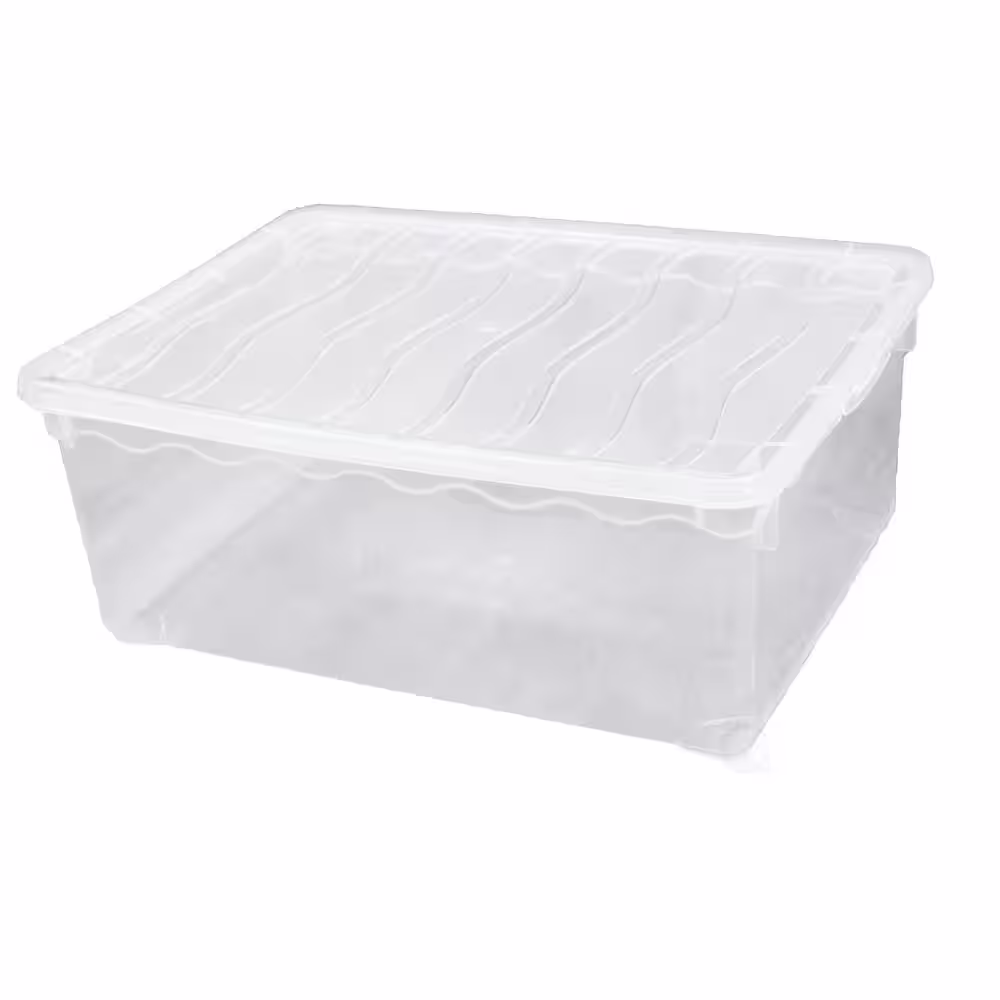 Basicwise 1-Pair Clear Plastic Shoe Boxes