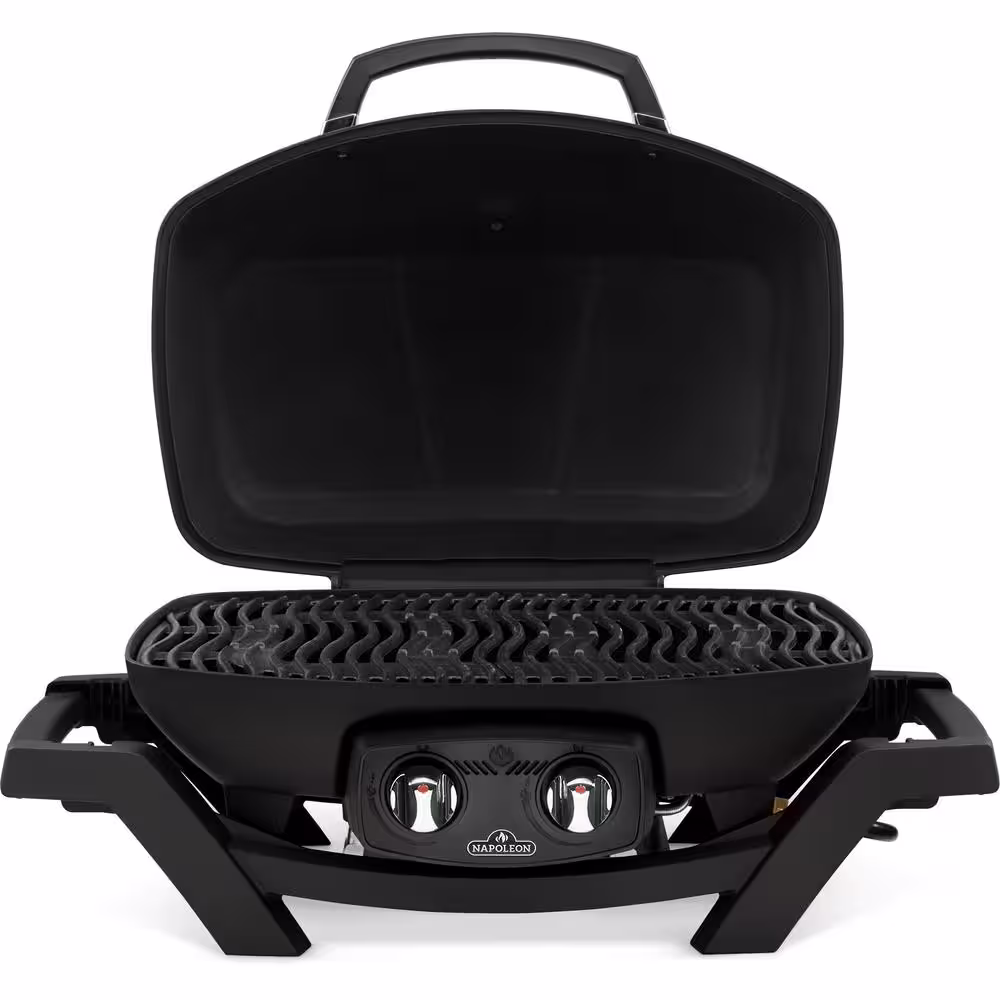 NAPOLEON TravelQ PRO285 2-Burner Natural Gas Grill in Black with Built-In Thermometer