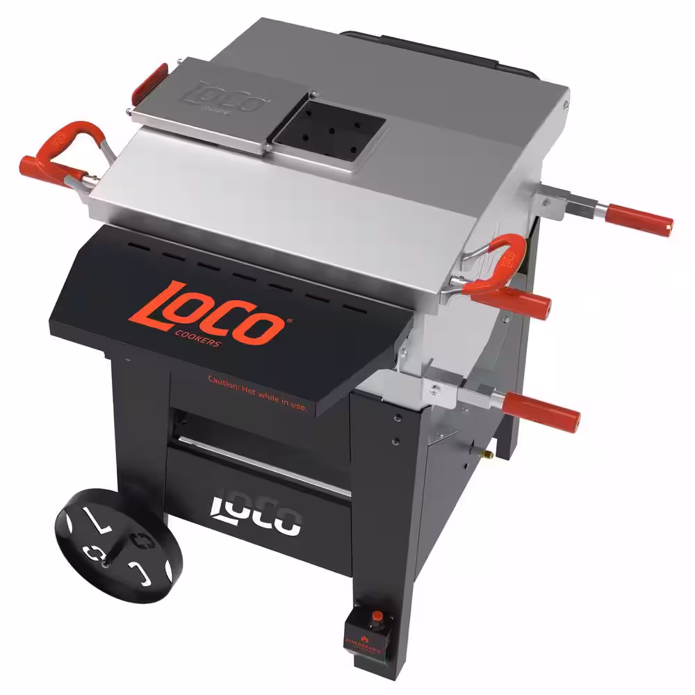LOCO 90 Qt. Propane Cart Boiler in Stainless with 2 Jet Burners