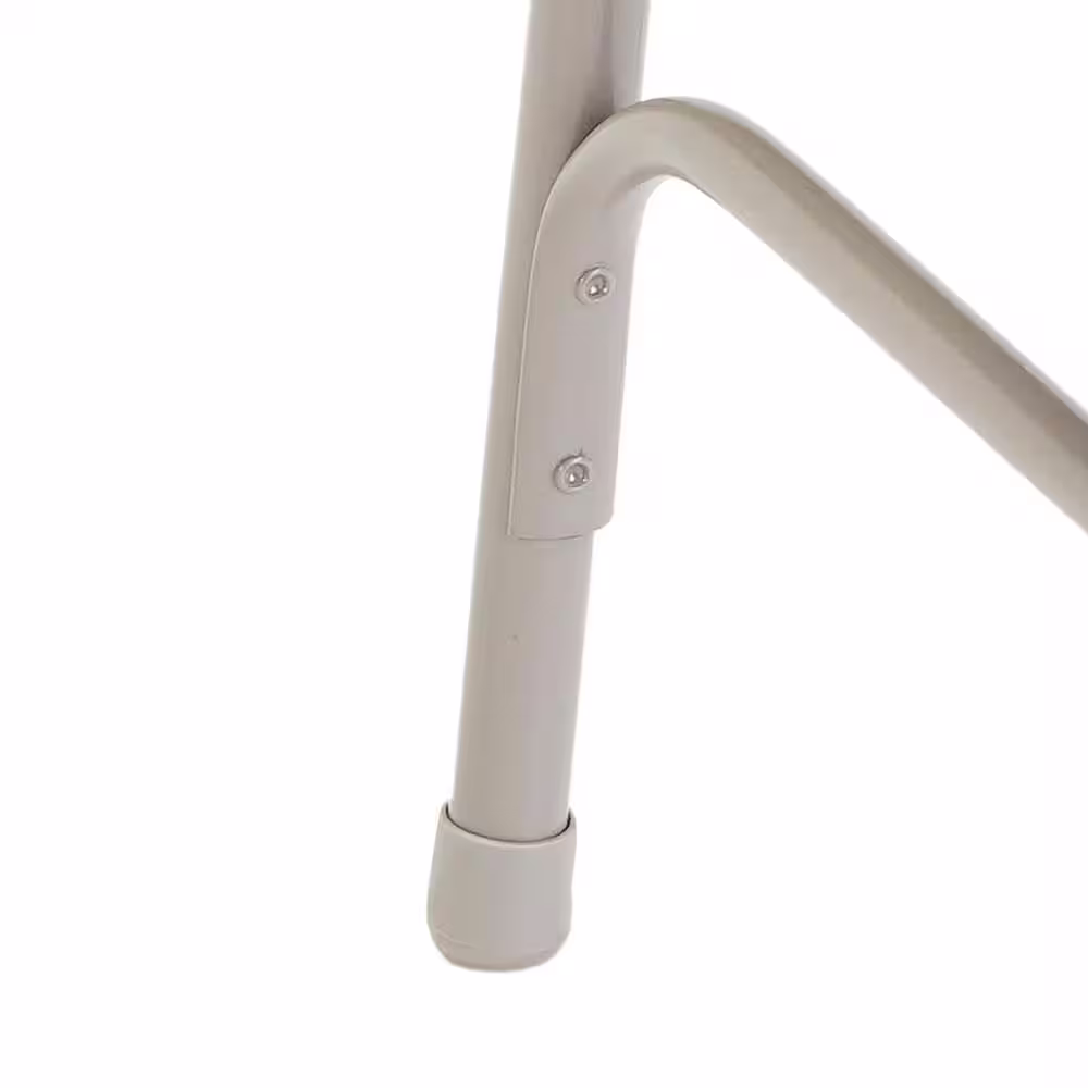 National Public Seating Grey Fabric Padded Seat Stackable Folding Chair (Set of 4)