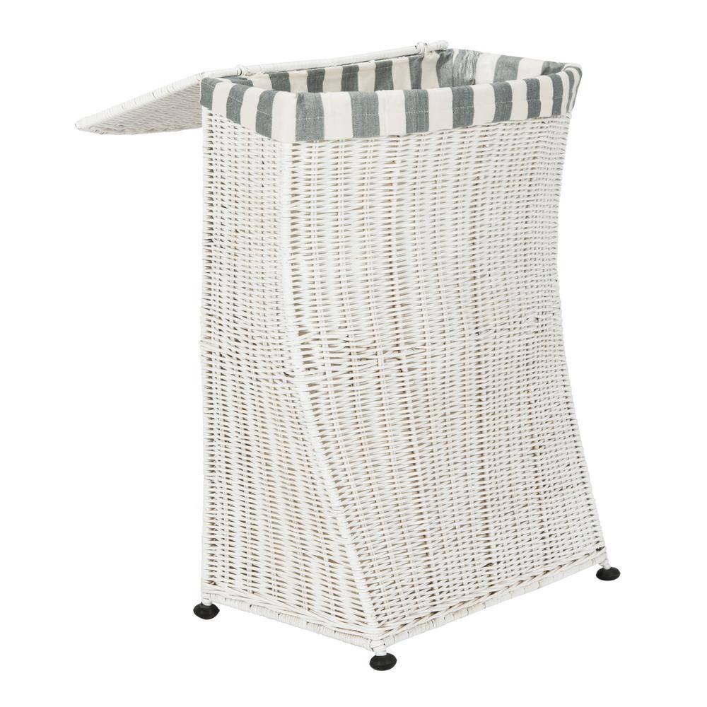 SAFAVIEH Trotter White Laundry Hamper