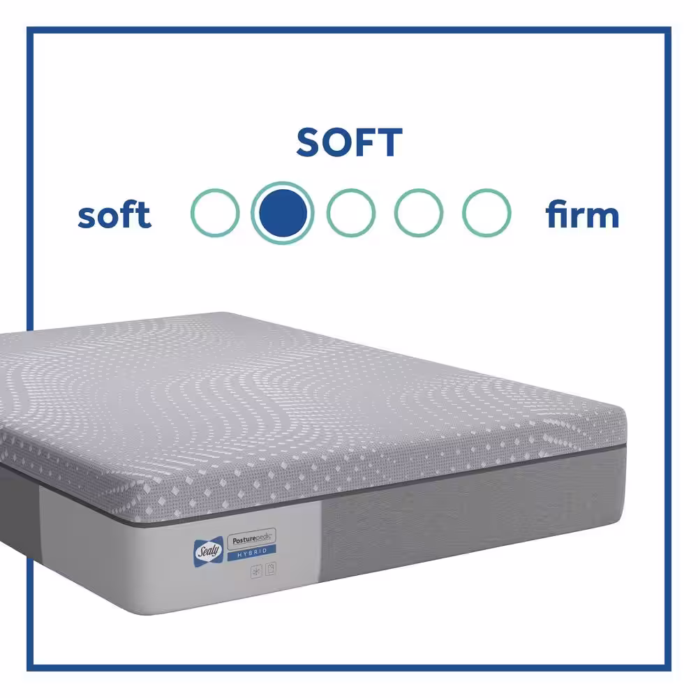 Sealy Lacey King Soft Hybrid 13 in. Mattress
