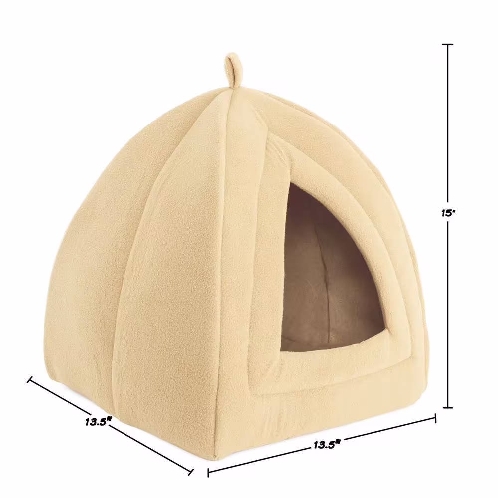 Petmaker Small Tan Igloo Cat Bed