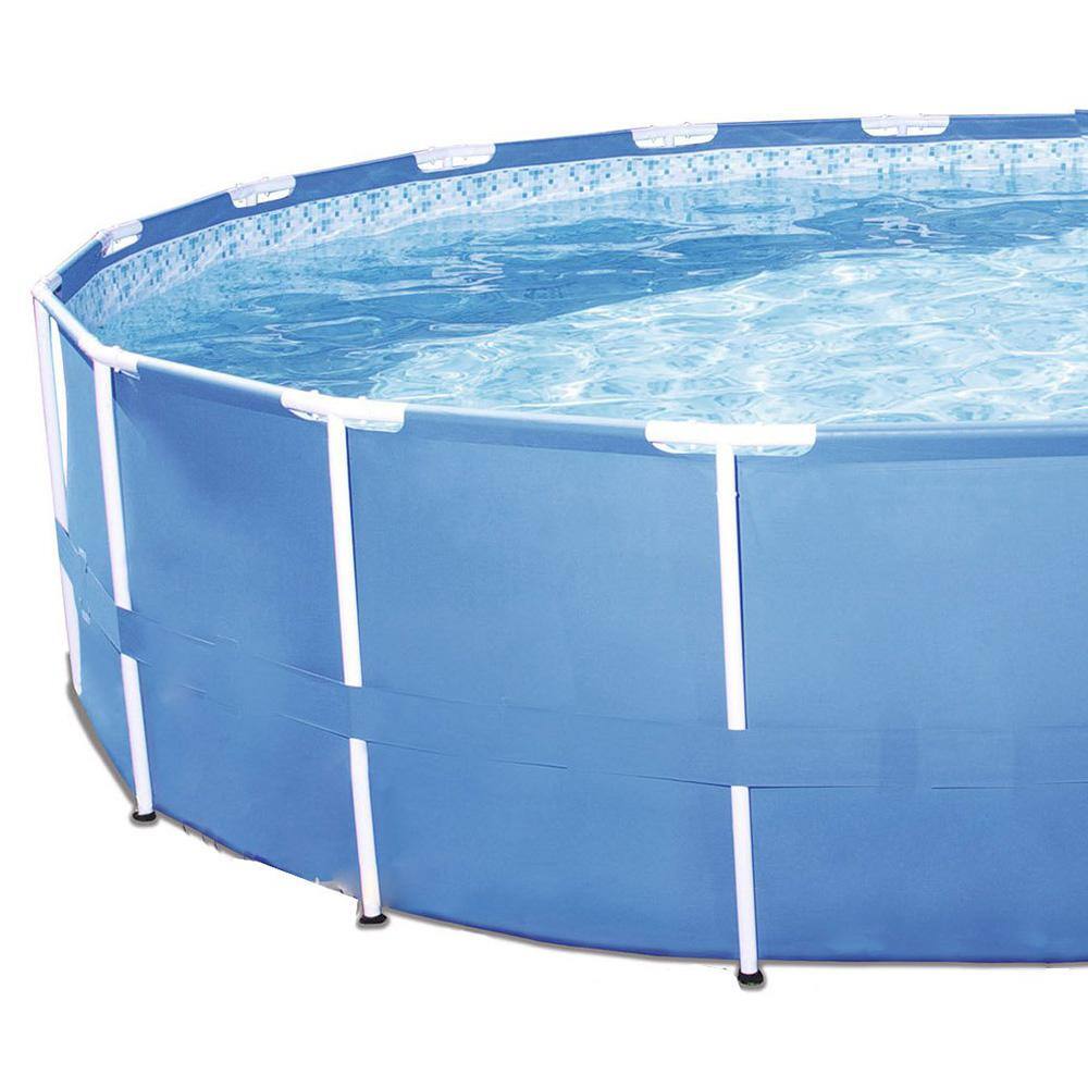 Bestway 12 ft. x 30 in. D Steel Pro Round Above Ground Pool with Steel Metal Frame