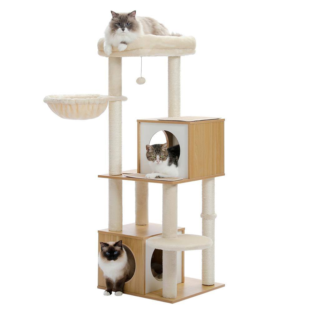None Scratching Posts and Trees, Luxurious Cat House, Cat Tree