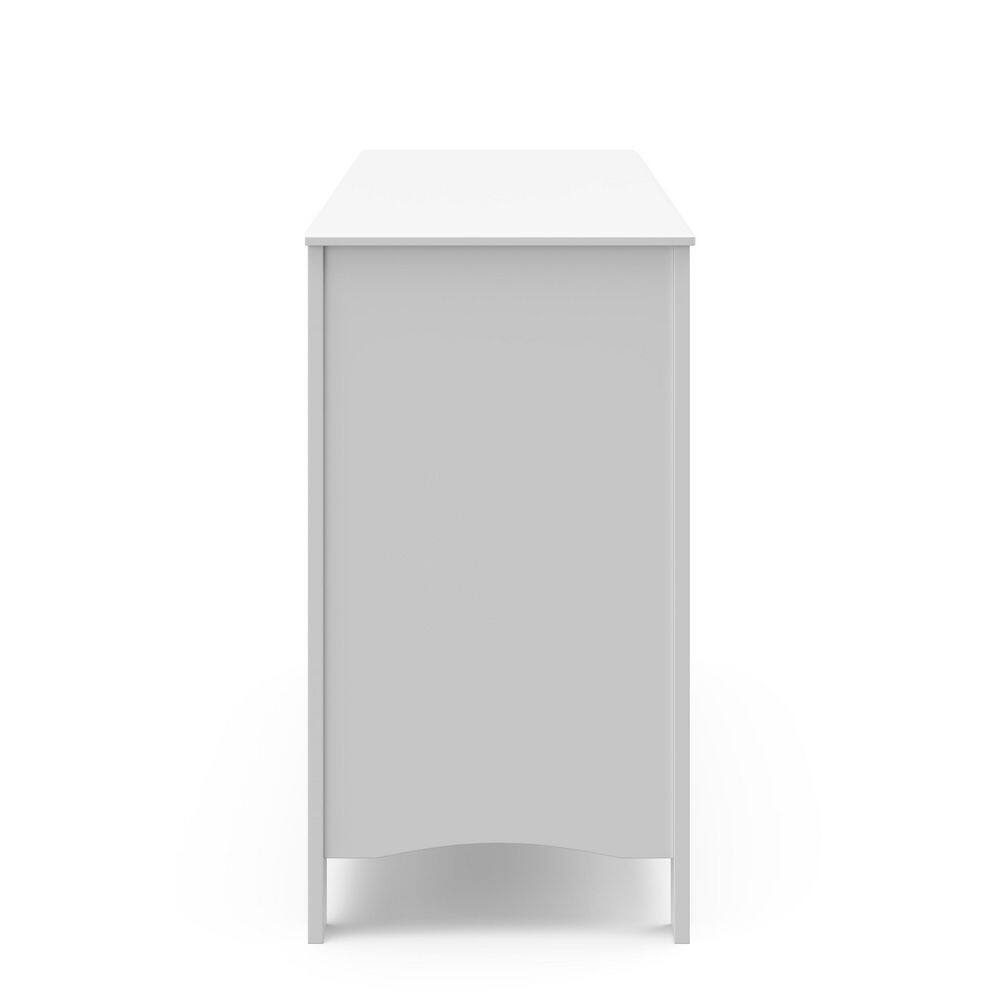 Graco Noah White 6 Drawer Double Kids Dresser (47.24 in. W x 17.52 in. D x 31.97 in. H)