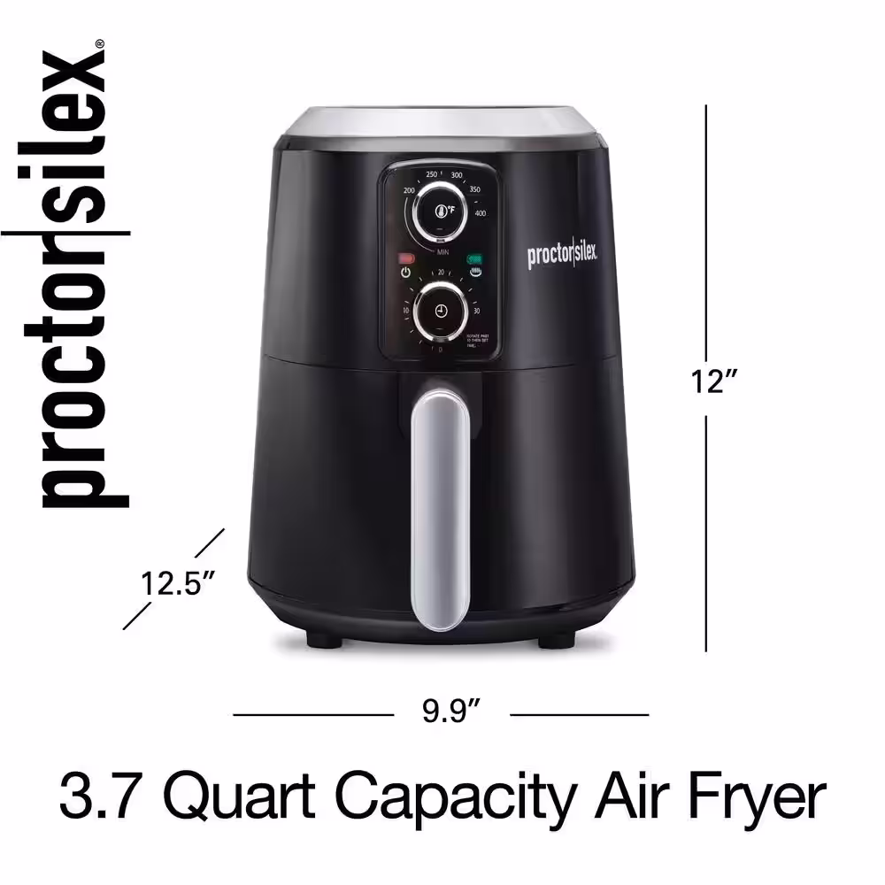Proctor Silex 3.7 qt. Black Air Fryer
