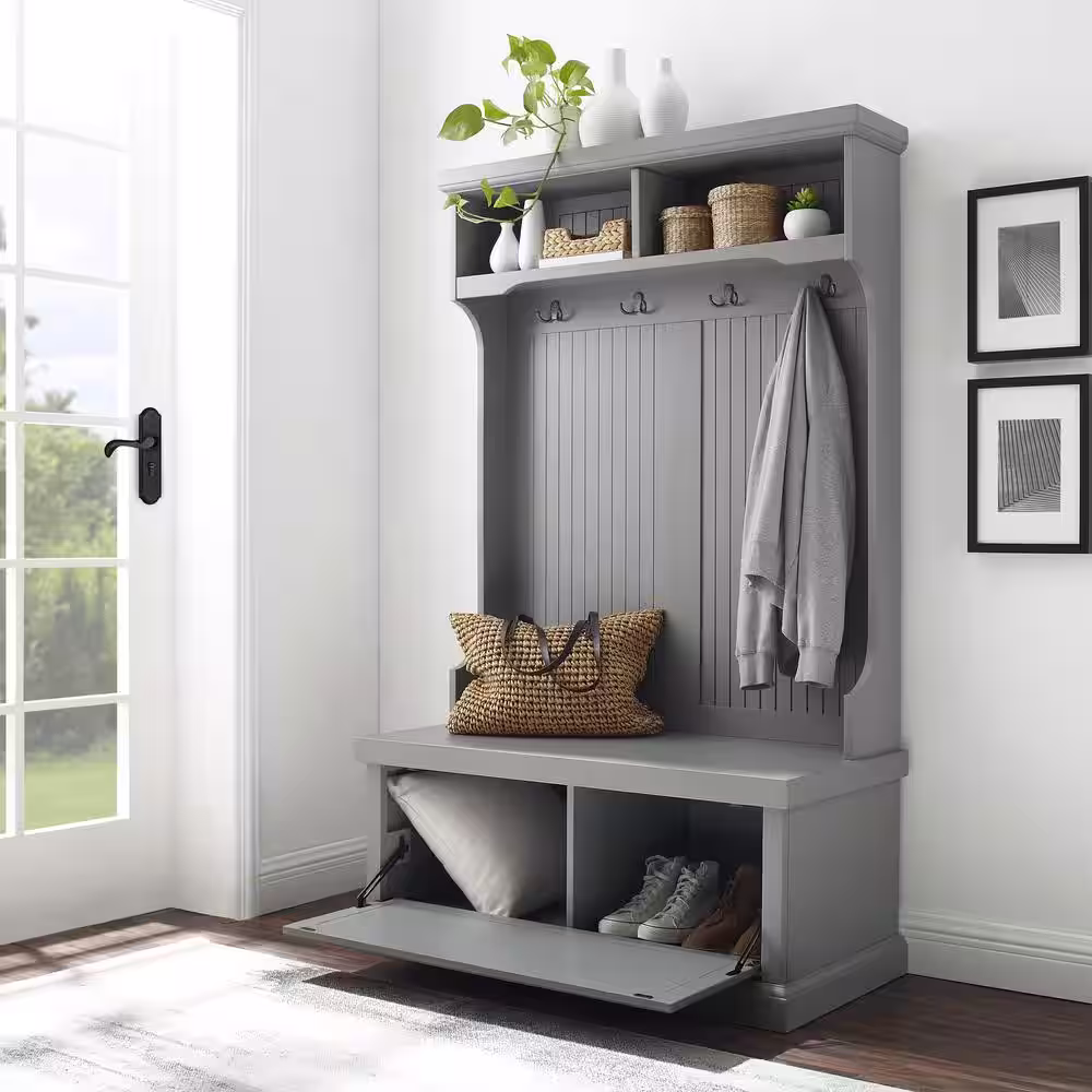 CROSLEY FURNITURE Seaside Gray Hall Tree