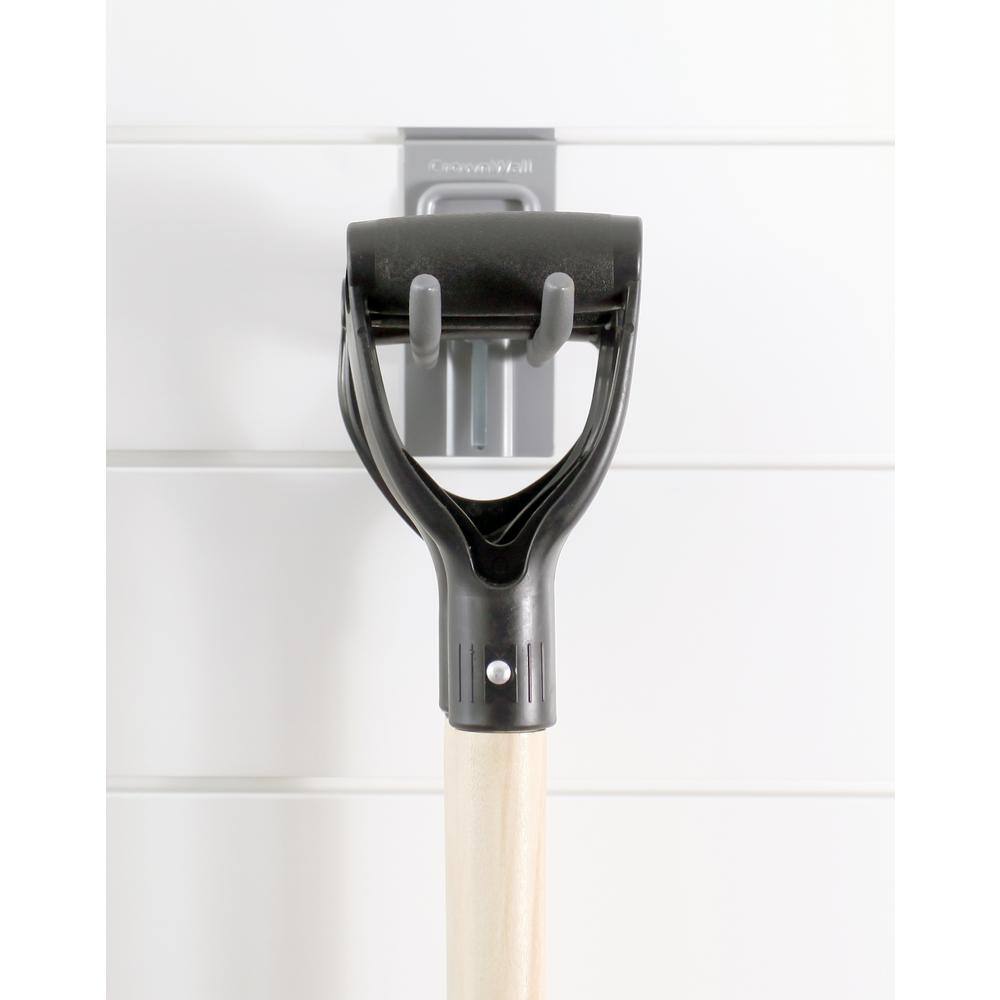 CROWNWALL Slatwall 55 lbs. 8 in. Locking Double Hook (3-Pack)