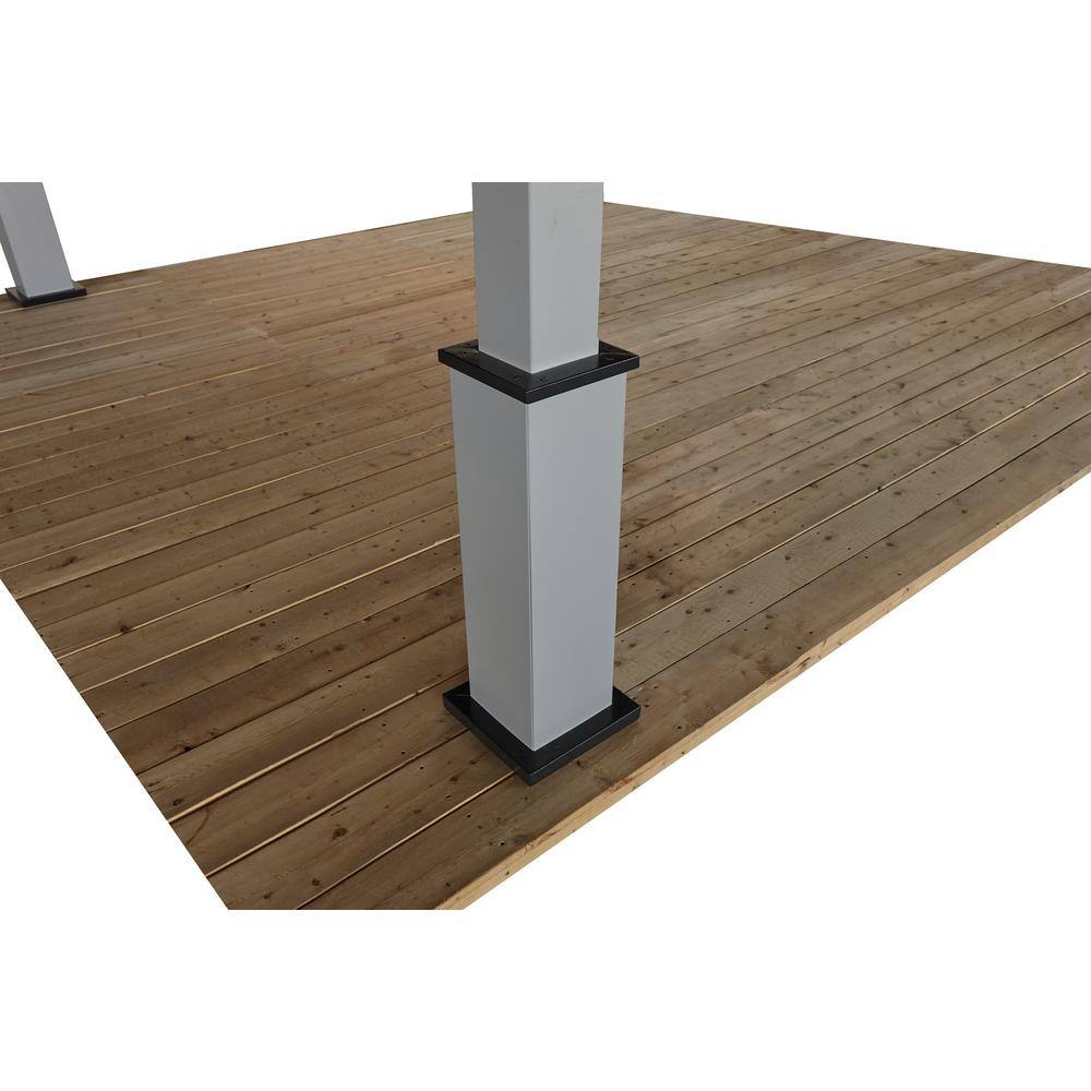 Sojag Lena 12 ft. x 12 ft. Grey Hard Top Rustproof Aluminum Framed Gazebo