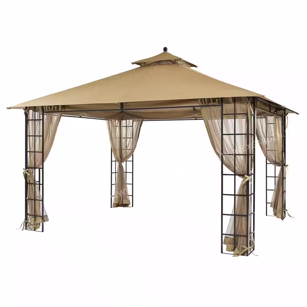 APEX GARDEN Melody II â?10 ft. x 12 ft. Gazebo with Mosquito Net