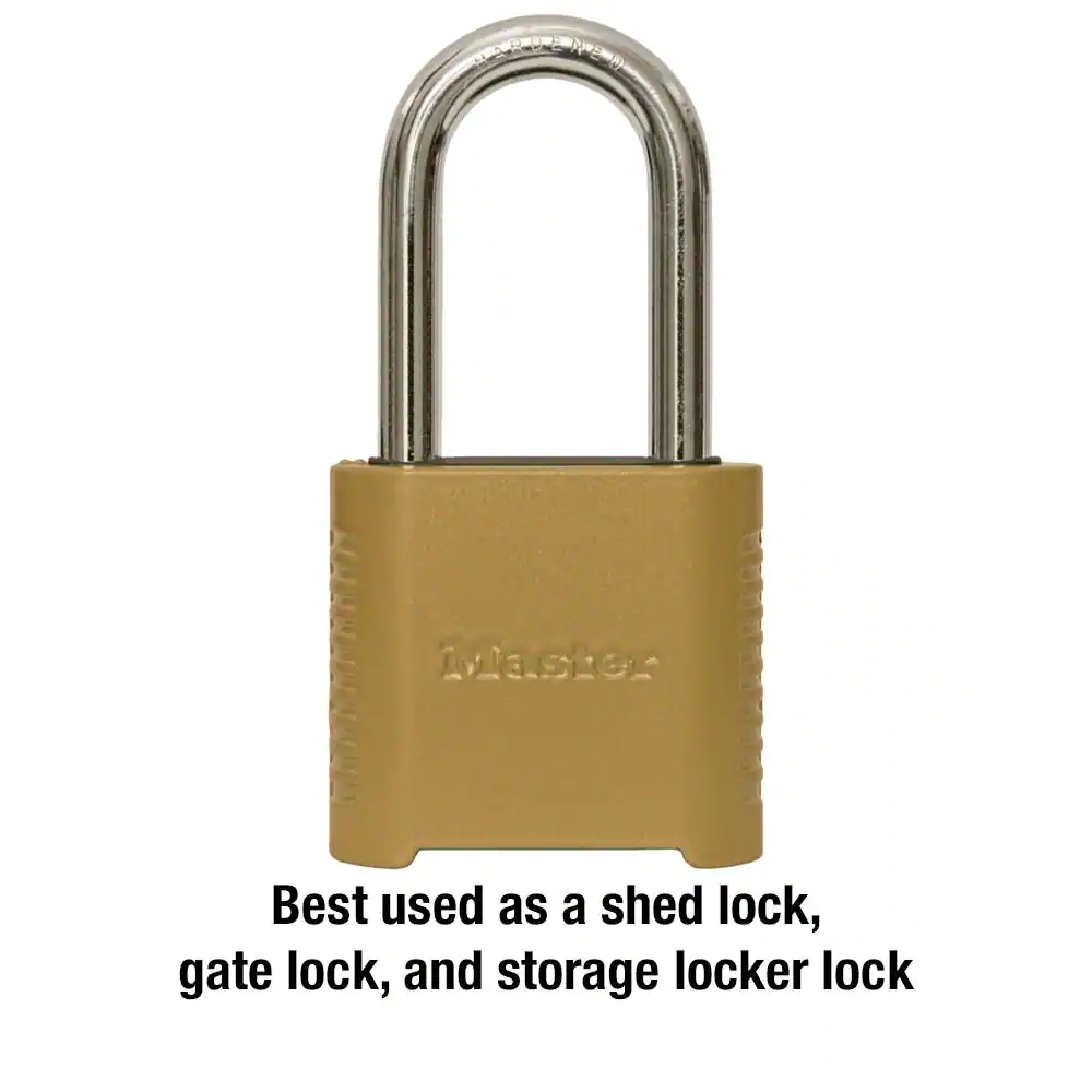 Master Lock Outdoor Combination Lock, 2 in. Shackle, Resettable