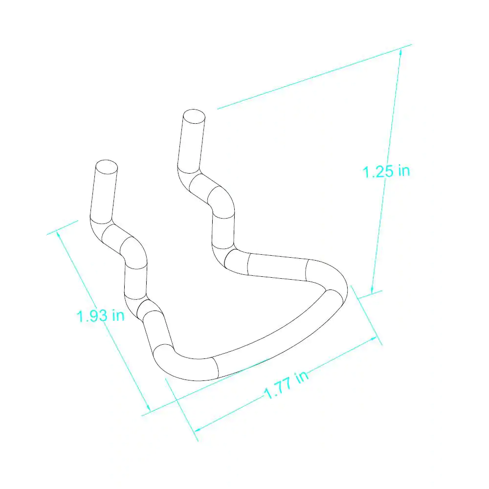 Everbilt 1/4 in. Black Steel Pegboard Plier Holders (4-Pack)