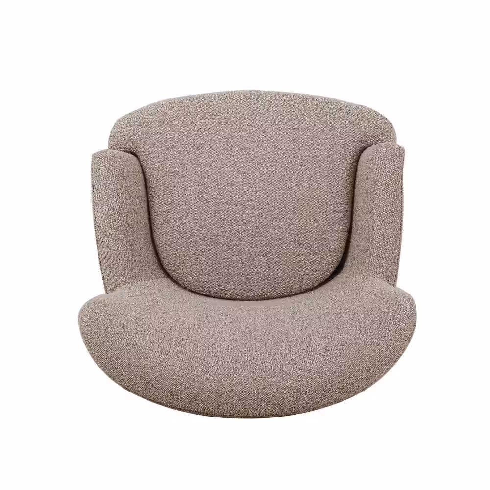 Noble House Willey Stone and Matte Black Boucle Club Chair