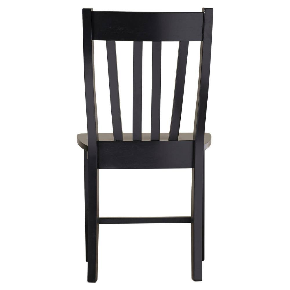 International Concepts Black Wood Dining Chair (Set of 2)