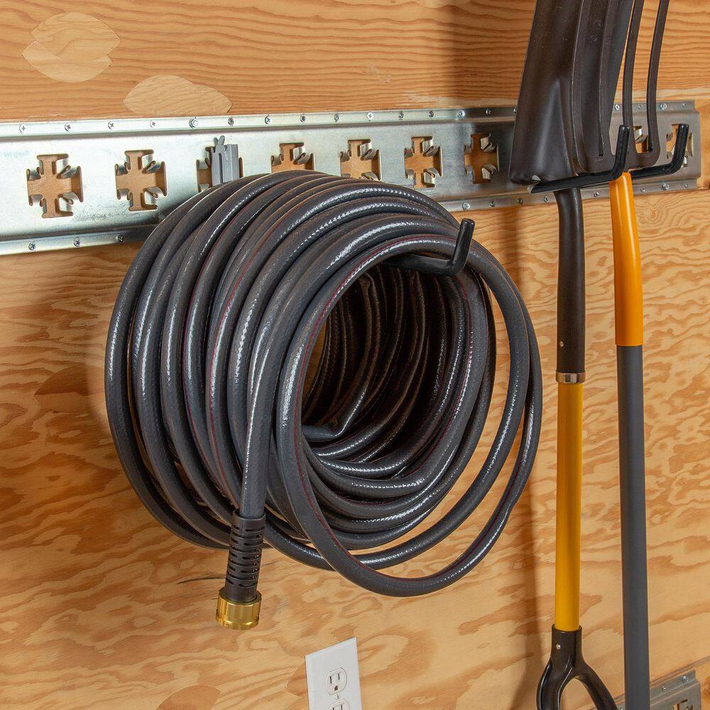 CargoSmart Grey Powder Coated Premium Extra-Long Extended Single Arm Hook (1-Pack)