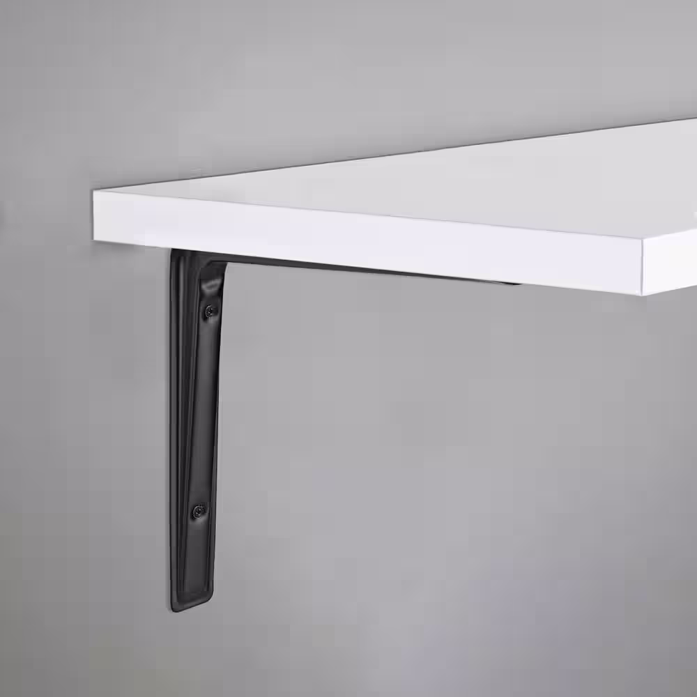 Dolle ALTURA 10.6 in. Black Steel Shelf Bracket Set of 2