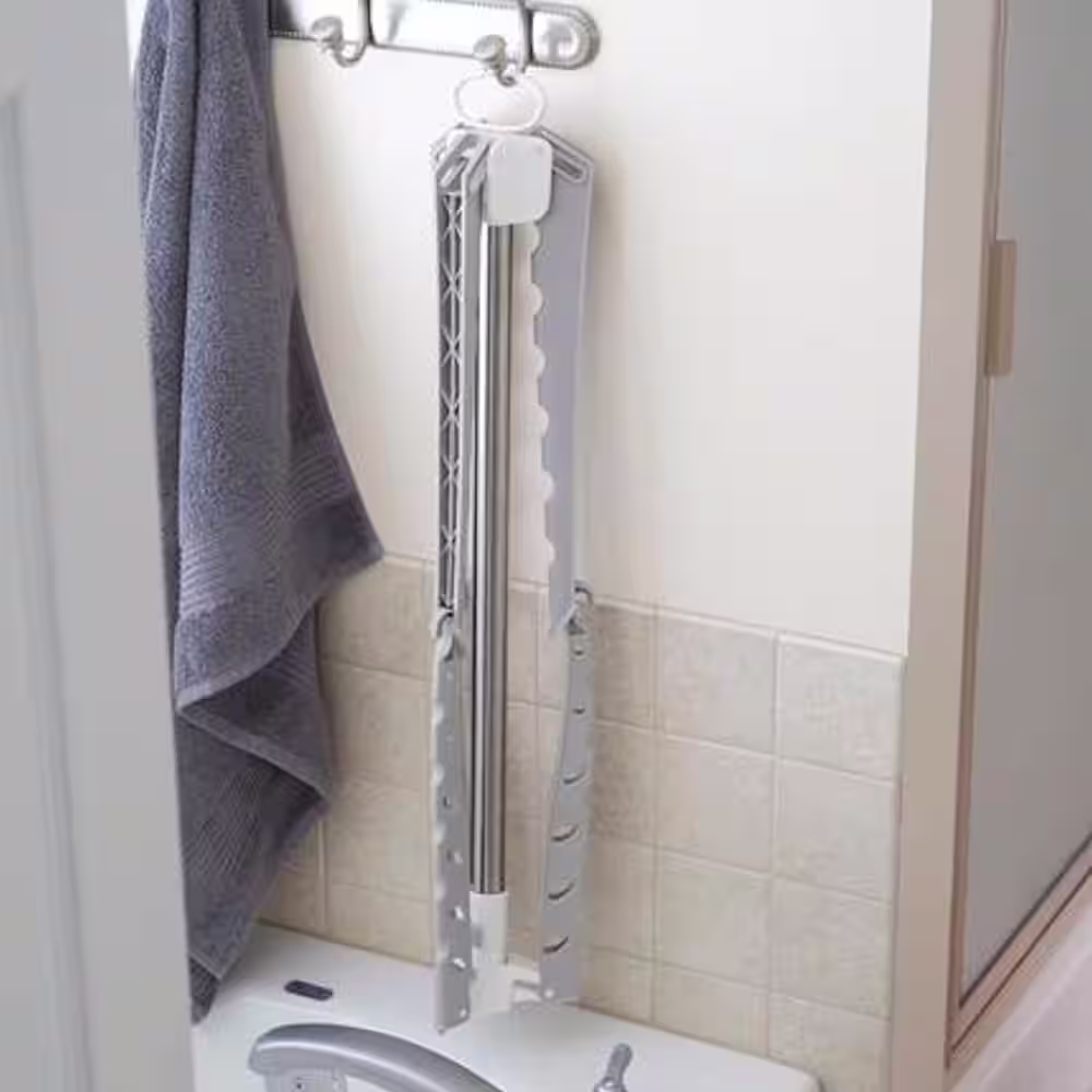 HOUSEHOLD ESSENTIALS 26 in. x 60 in. Gray Air Dryer