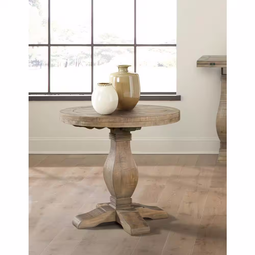 Martin Svensson Home Napa Reclaimed Natural Round End Table