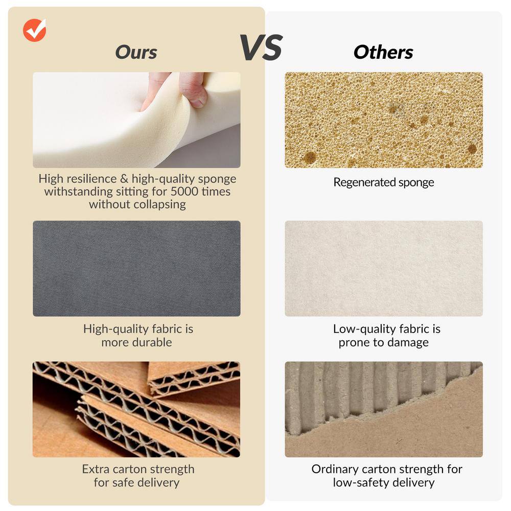 JAYDEN CREATION Dardanus Modern Grey Velvet Club Chair with Embedded Metal Armrests Set of 2