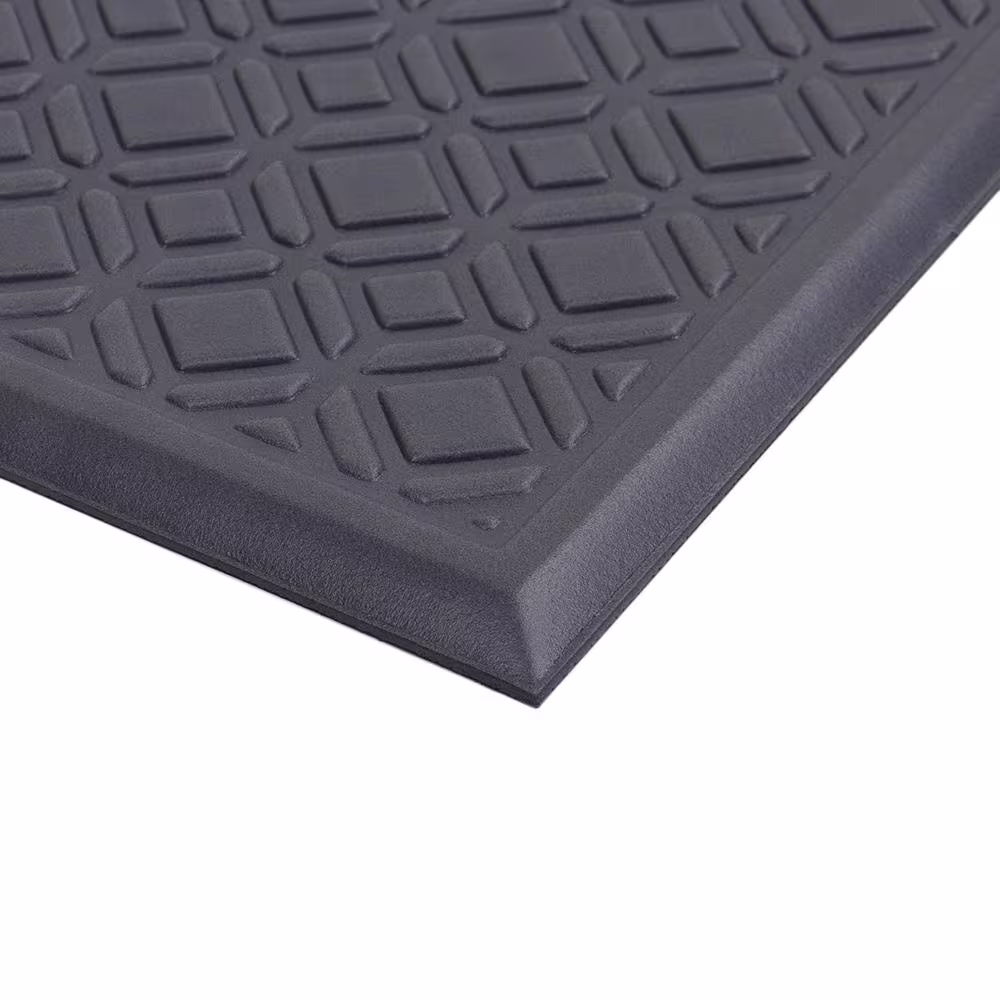 TrafficMaster Fairmont Tiles Gray 20 in. x 36 in. Comfort Door Mat