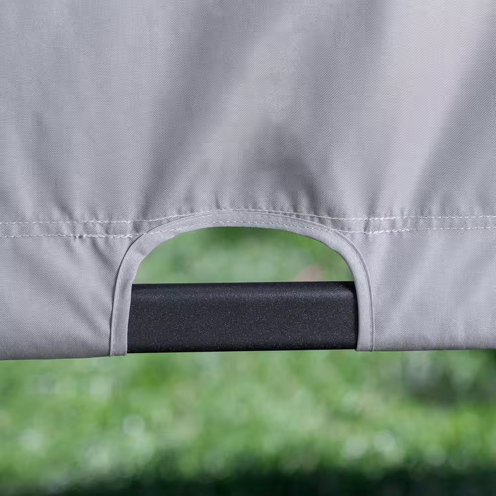 Hanover 8 ft. x 10 ft. Metal Pergola with an Adjustable Gray Canopy