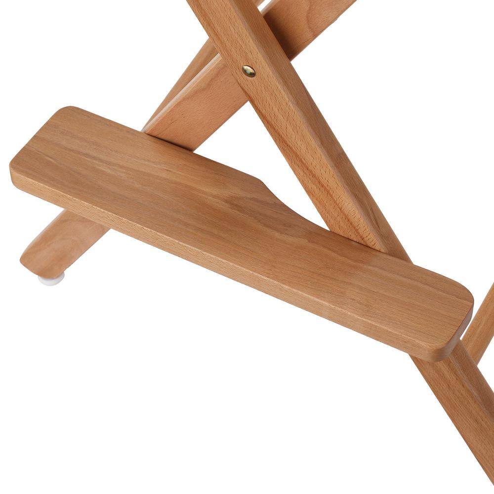 Casual Home 30 in. Director's Chair Natural Solid Wood Frame