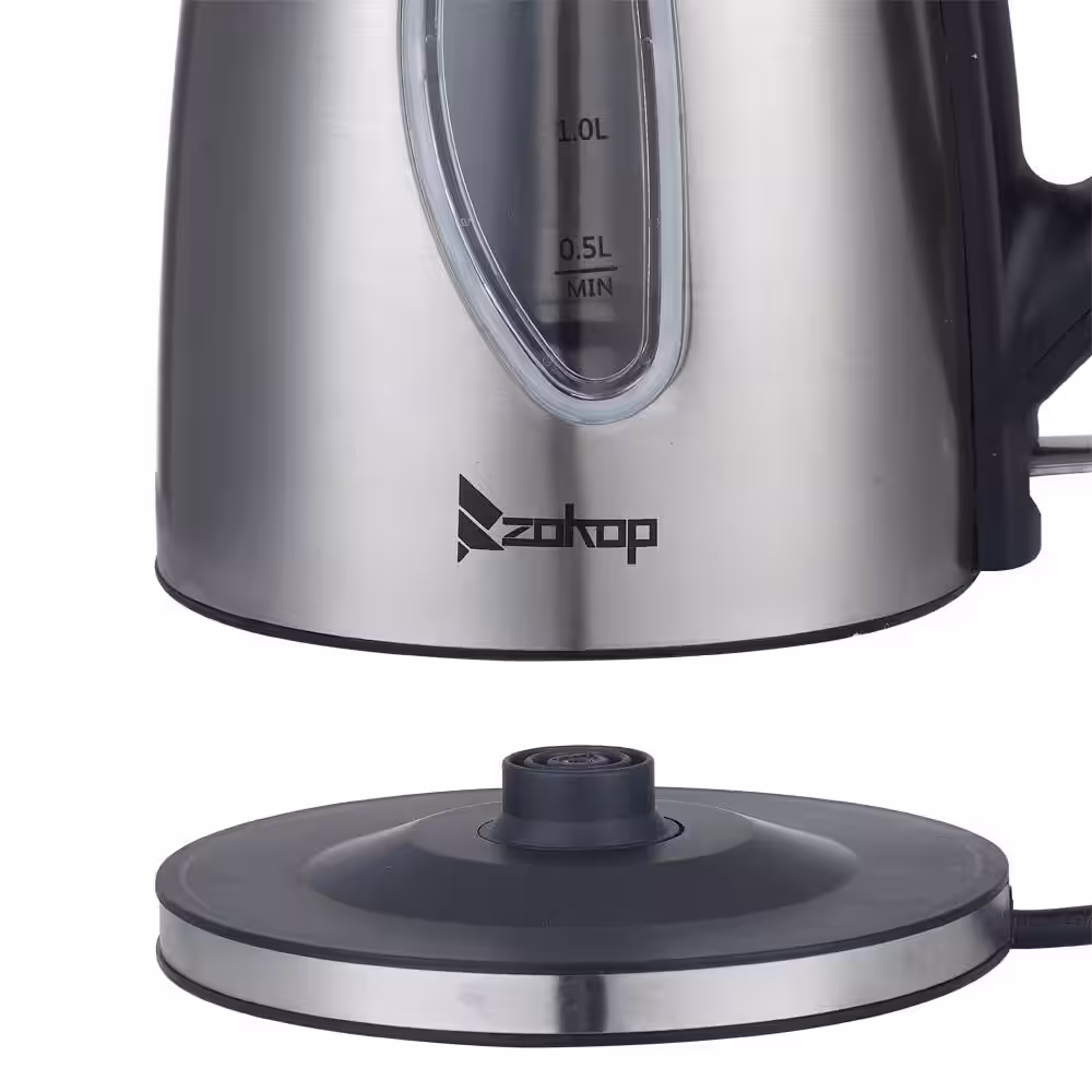 None 7.5-Cup Stainless Steel Electric Tea Kettle with Auto Shut-Off