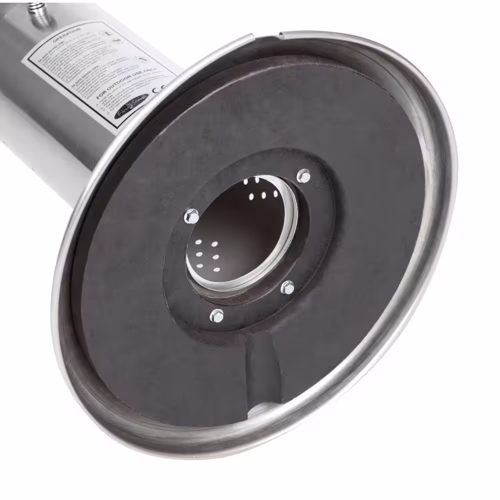 Fire Sense 10,000 BTU Stainless Steel Tabletop Propane Gas Patio Heater