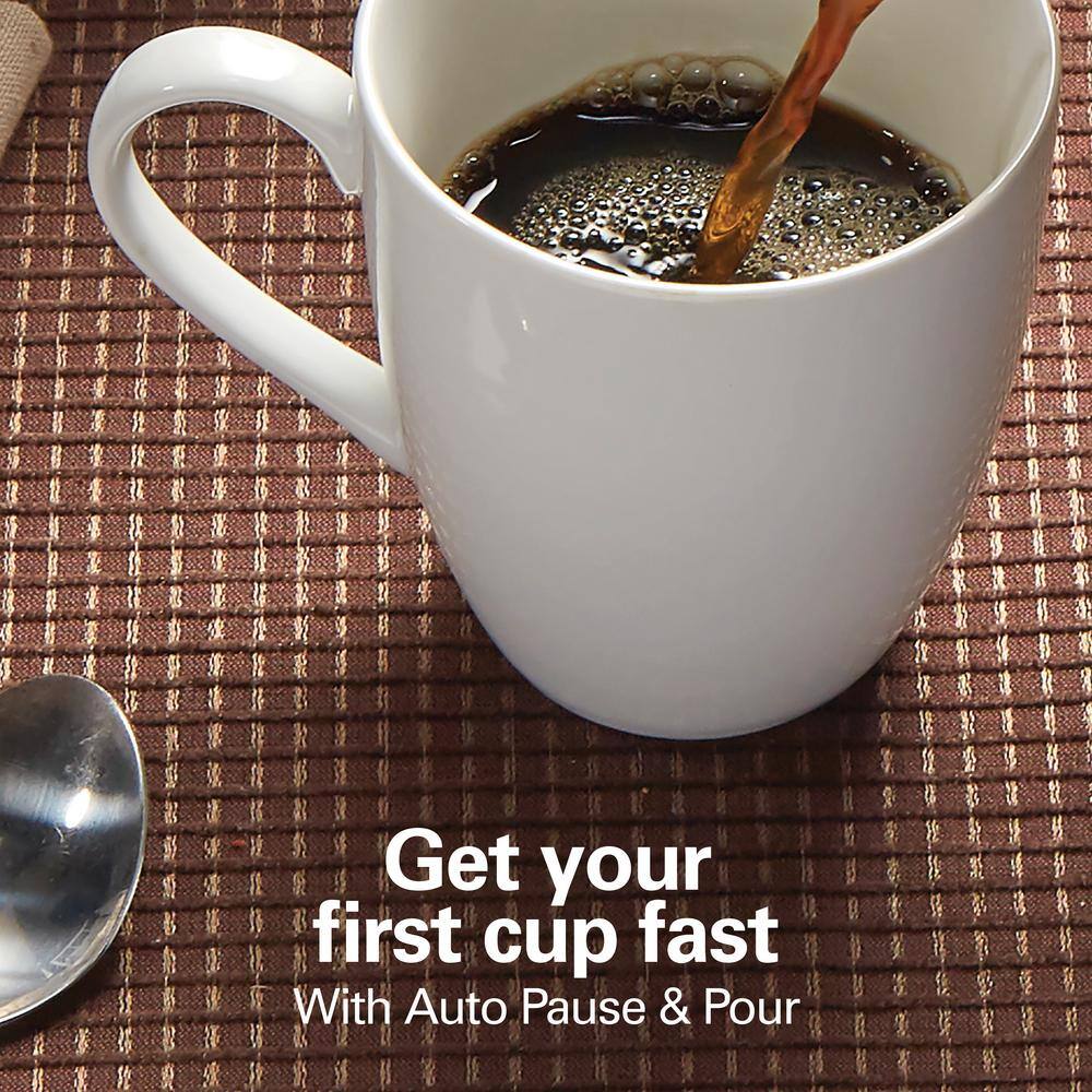 Hamilton Beach 12 Cup Black and Stainless Steel Programmable Drip Coffee Maker