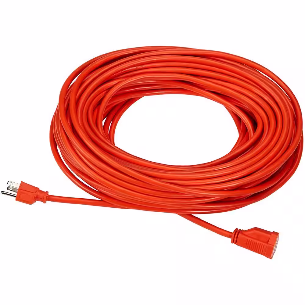 None 50 ft. L 14/3 SJTW Orange Outdoor Extension Cord