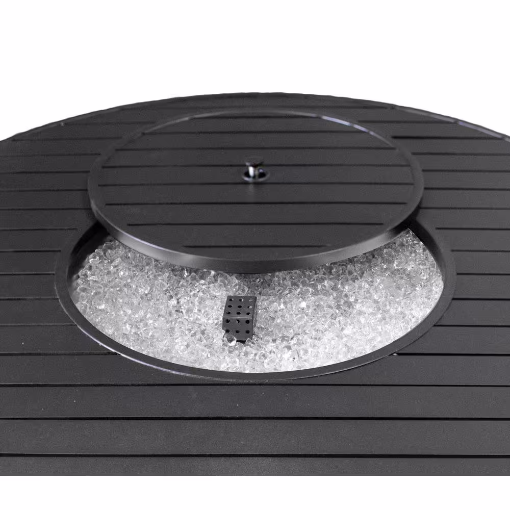 AZ Patio Heaters 22 in. Cast Aluminum Round Slatted Fire Pit