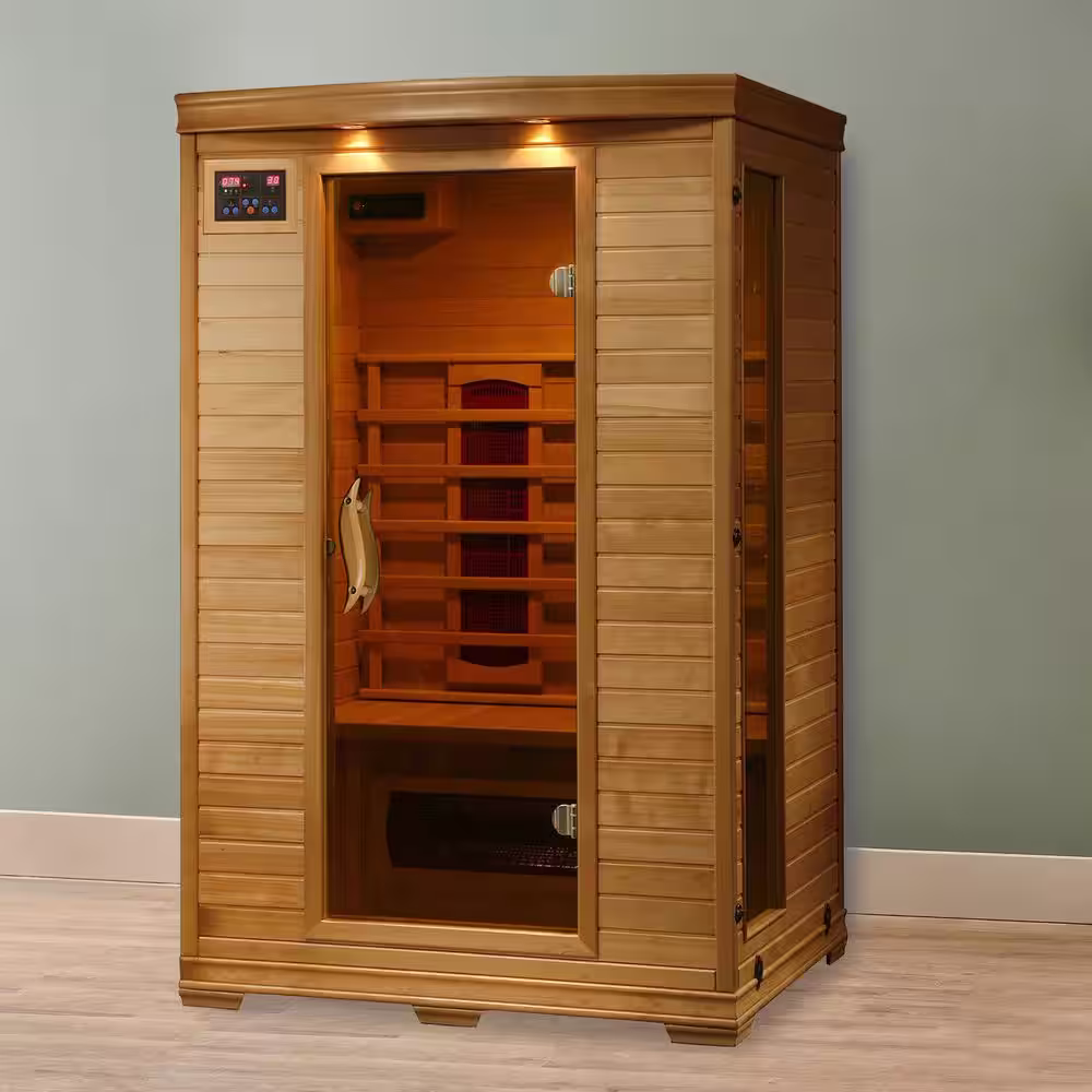 Radiant Sauna 2-Person Hemlock Infrared Sauna with 5 Ceramic Heaters