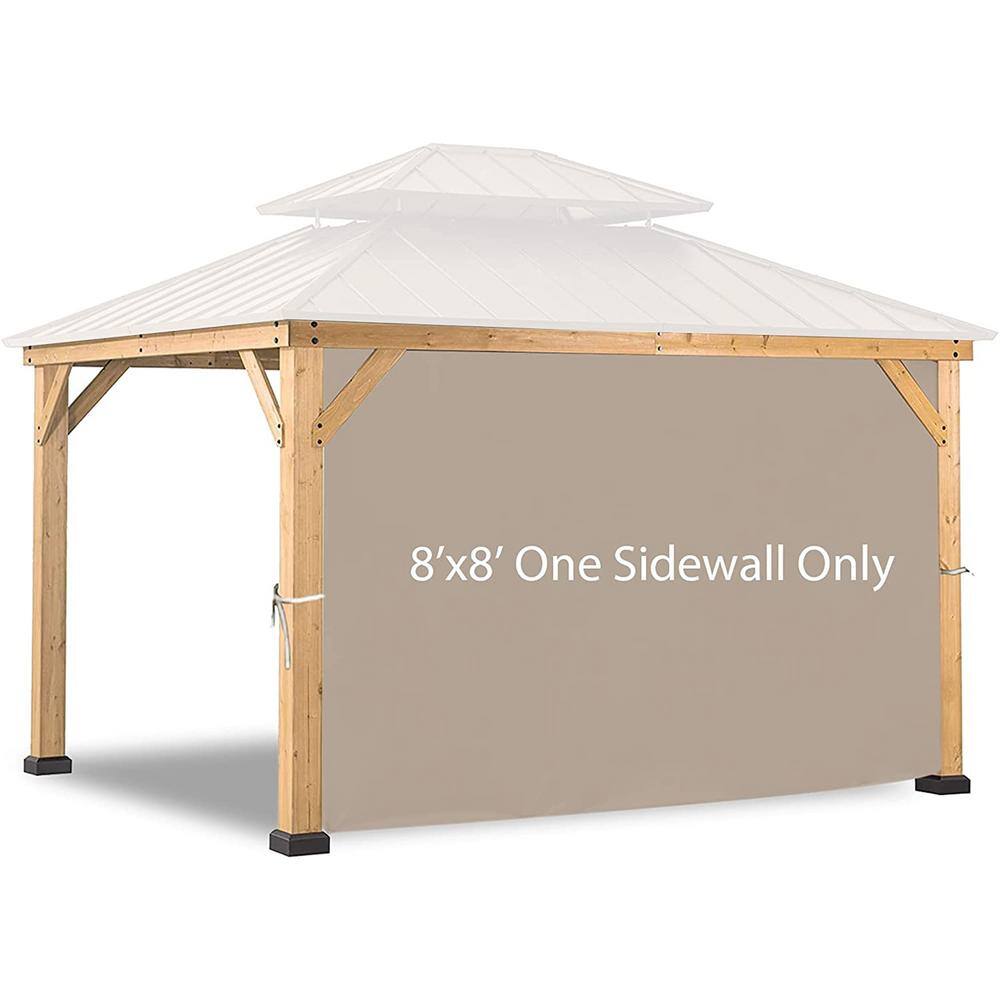 CoastShade 8 ft. x 8 ft. Only 1-Panel Sidewall in Beige