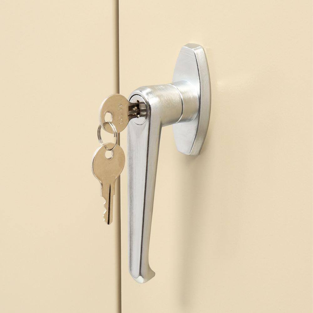 Sandusky Supply ( 30 in. W x 66 in. H x 18 in. D ) Freestanding Cabinet with 3 Fixed Shelves in Putty