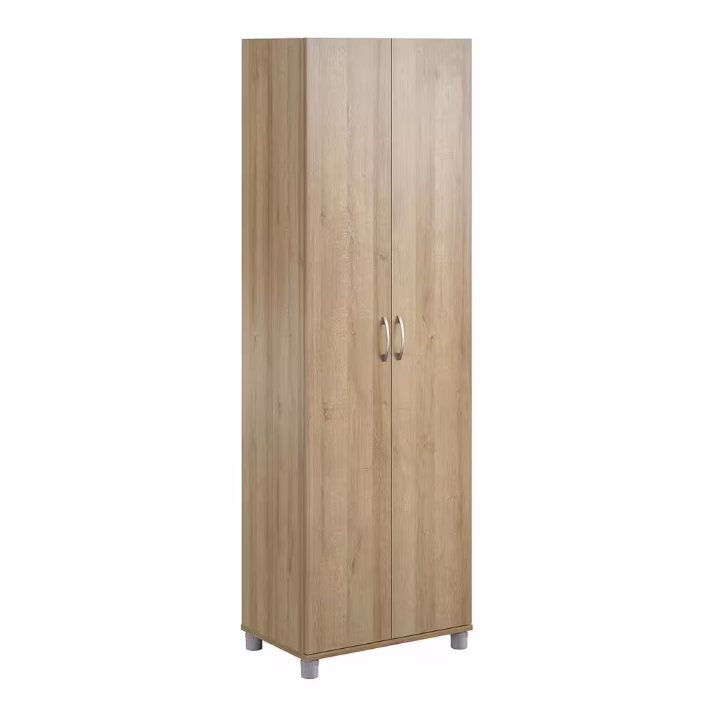 None Lory 23.7 in. W Reclaimed Oak Adjustable Wood Closet System