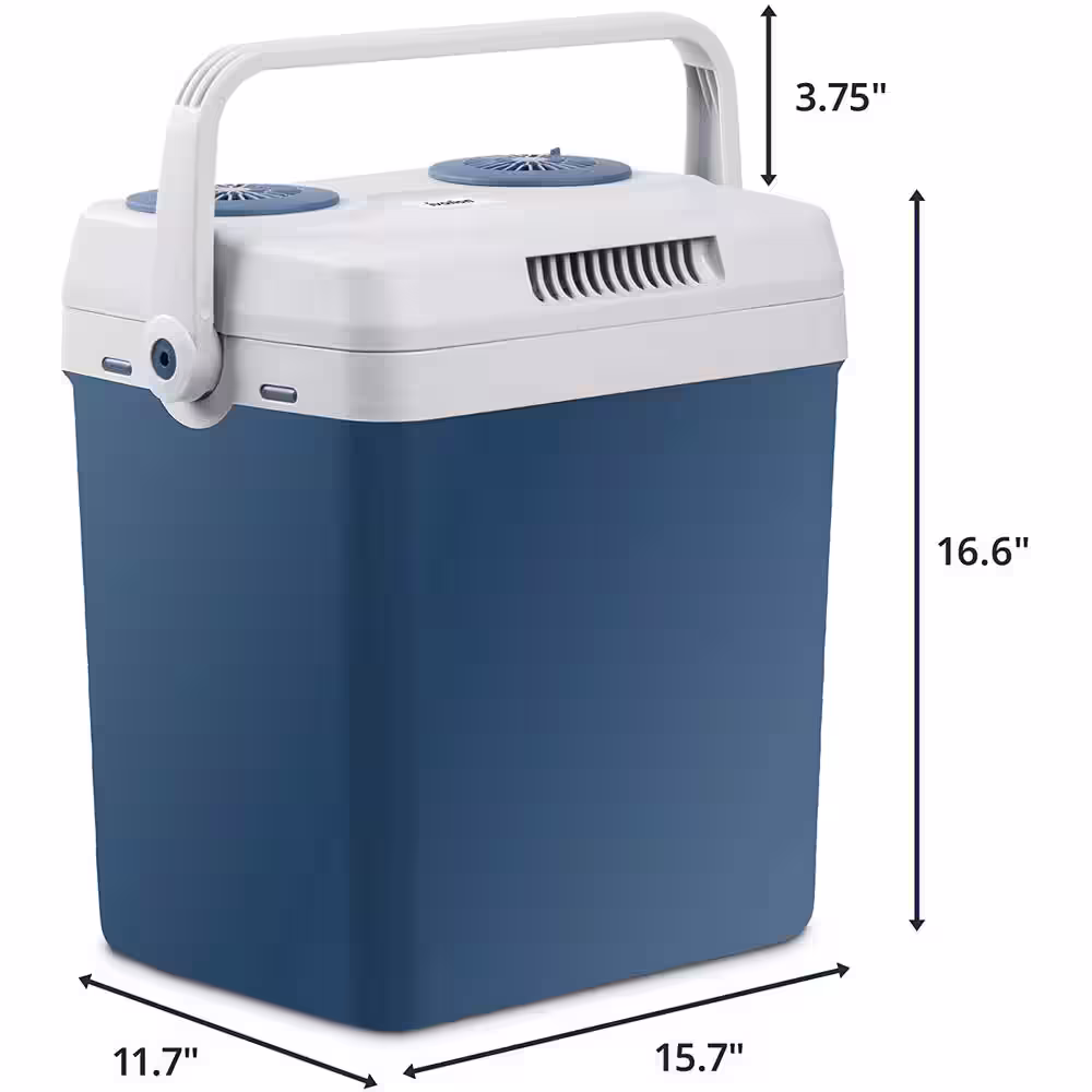 Ivation Electric Cooler (25 L), Thermoelectric Cooler, 12V Cooler and Car Fridge