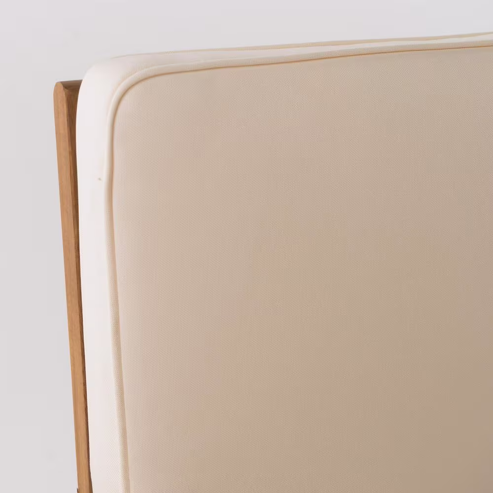 Noble House Carolina Brown 4-Piece Wood Patio Conversation Set with Beige Cushions