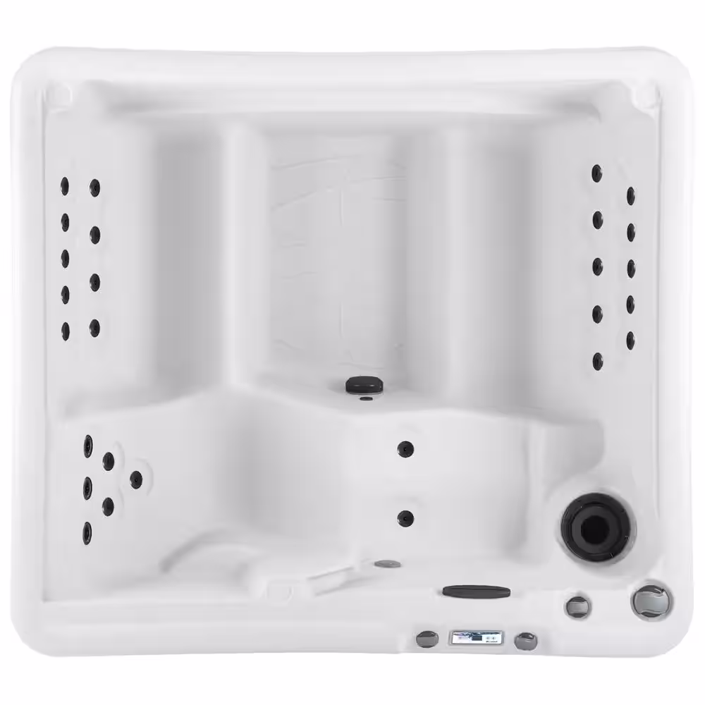 Lifesmart LS350 Plus 5-Person 28-Jet 110v Plug and Play Spa with Thermal Locking Cover