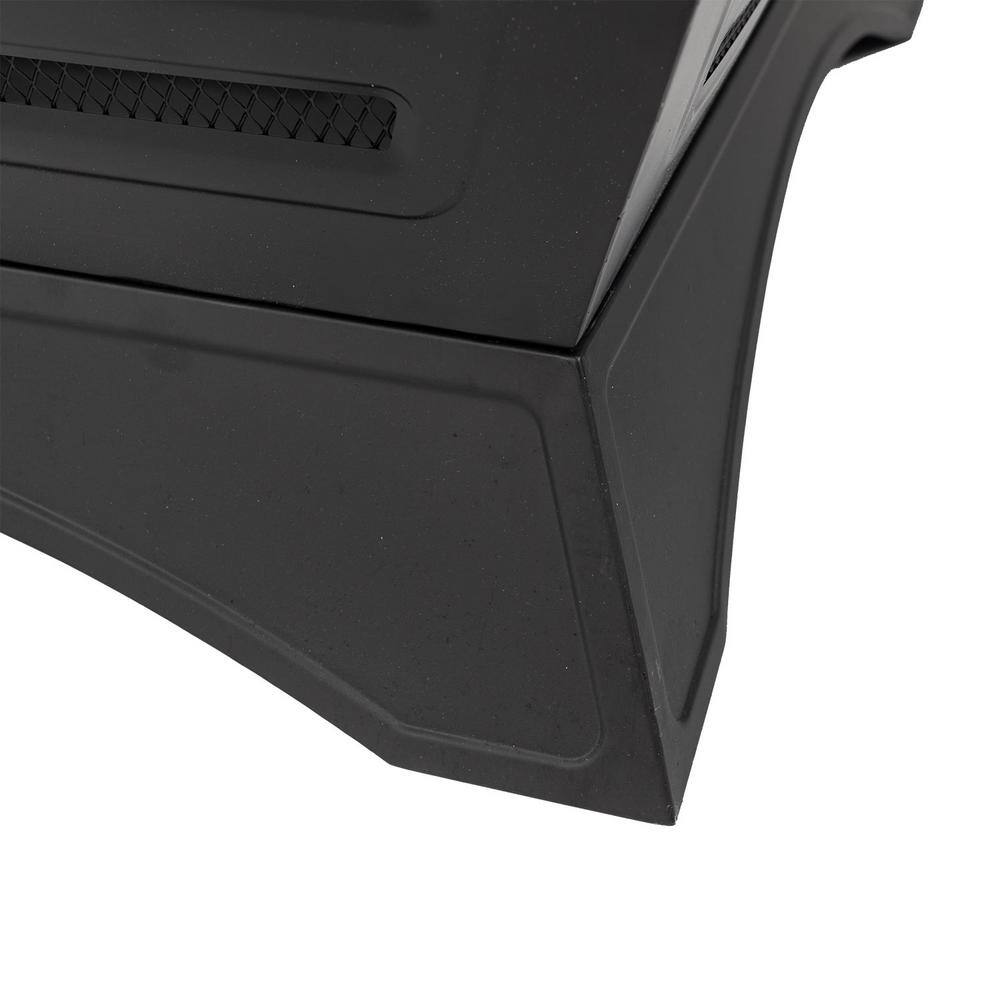 Pleasant Hearth Hutchinson 32.8 in. W x 23.7 in. H Square Steel Wood Burning Black Fire Pit